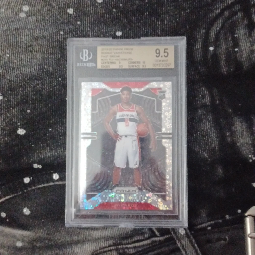2019-20 Panini Fast Break Prizm #255 Rui Hachimura RC Rookie Variations BGS 9.5 - Picture 2 of 4
